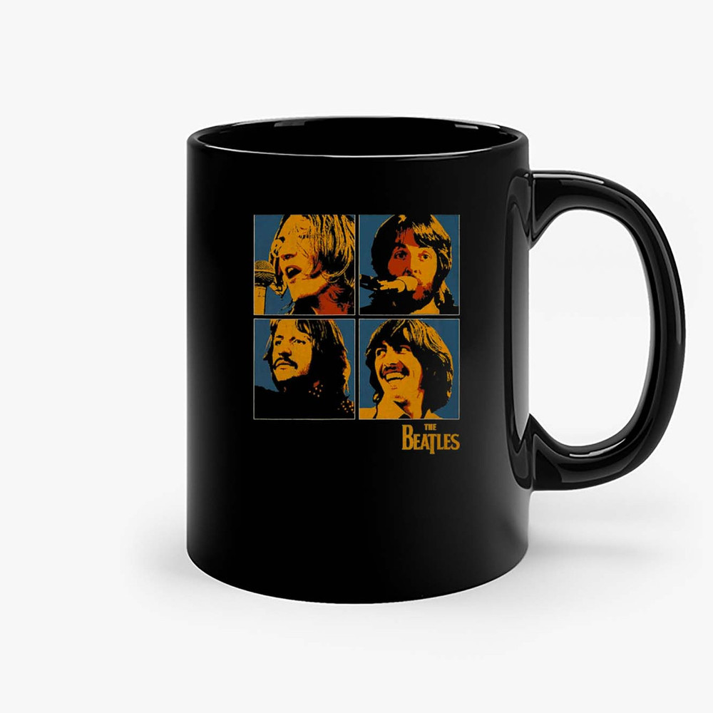 The Beatles Let It Be Band Vintage Photo Portrait Ceramic Mugs.jpg