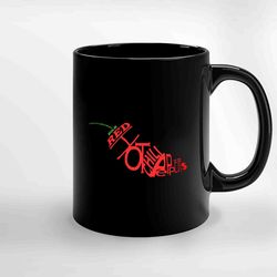 red hot chili pepper ceramic mug, funny coffee mug, birthday gift mug