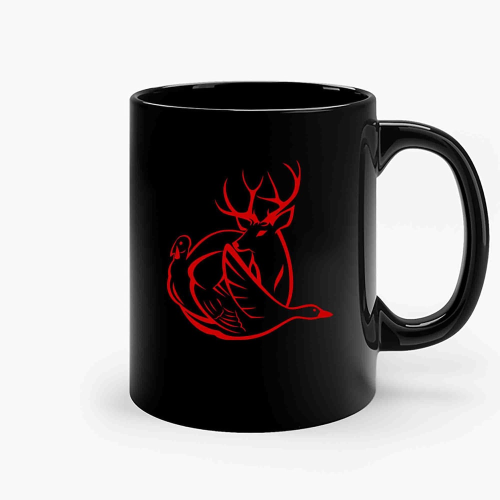 Red Hunting Lodge Logo Ceramic Mugs.jpg