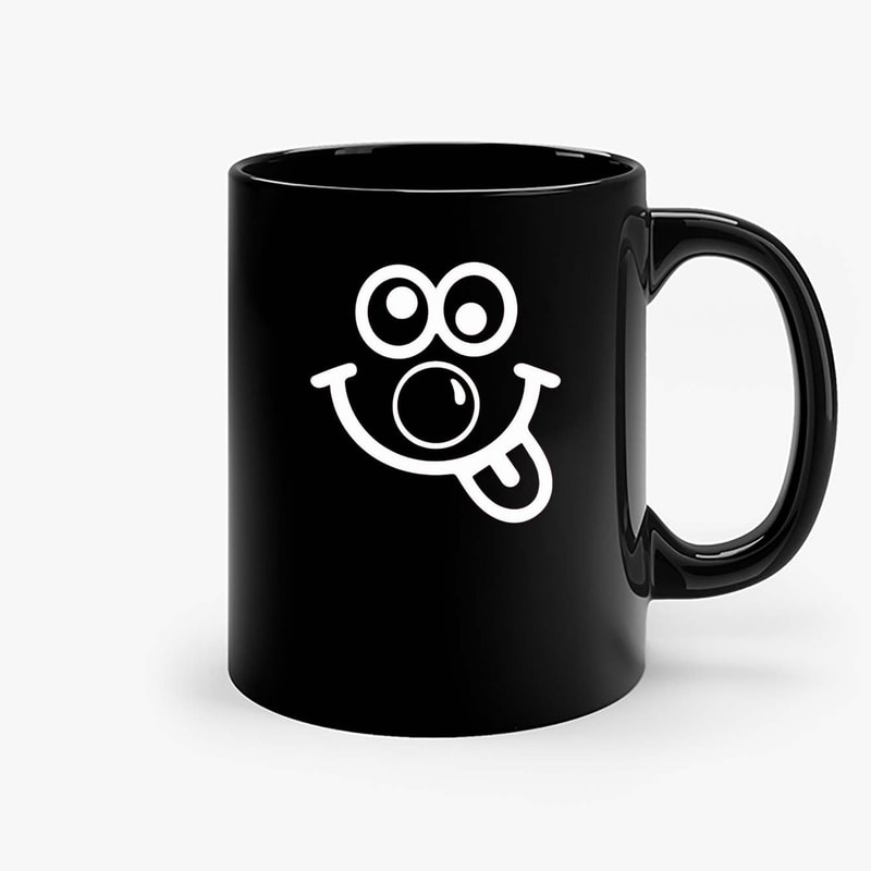 Red Nose Day Funny Tongue Face Ceramic Mugs.jpg