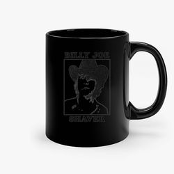 Retro Billy Joe Shaver Graphic Ceramic Mug, Funny Coffee Mug, Birthday Gift Mug