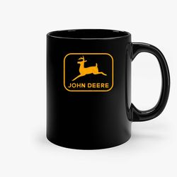 Retro Logo Distressed John Deere Tractor Ceramic Mug, Funny Coffee Mug, Birthday Gift Mug