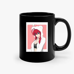 Rias Gremory Cute Anime Ceramic Mug, Funny Coffee Mug, Birthday Gift Mug