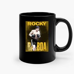 rocky balboa ceramic mug, funny coffee mug, birthday gift mug