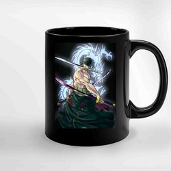 roronoa zoro one piece (2) ceramic mug, funny coffee mug, birthday gift mug