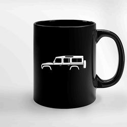 Rover Defender 110 Wagon Ceramic Mug, Funny Coffee Mug, Birthday Gift Mug