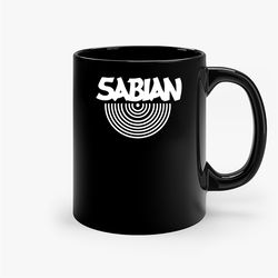Sabian Cymbal Ceramic Mug, Funny Coffee Mug, Birthday Gift Mug