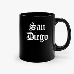 San Diego Classic Ceramic Mug, Funny Coffee Mug, Birthday Gift Mug