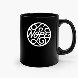 nope typographic 2 ceramic mug, funny coffee mug, gift mug