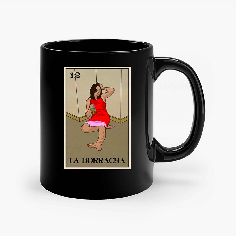 La Borracha Loteria Ladies Ceramic Mugs.jpg
