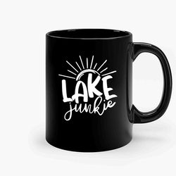 lake sunshine white ceramic mugs, funny mug, gift for him, gift for mom, best friend gift