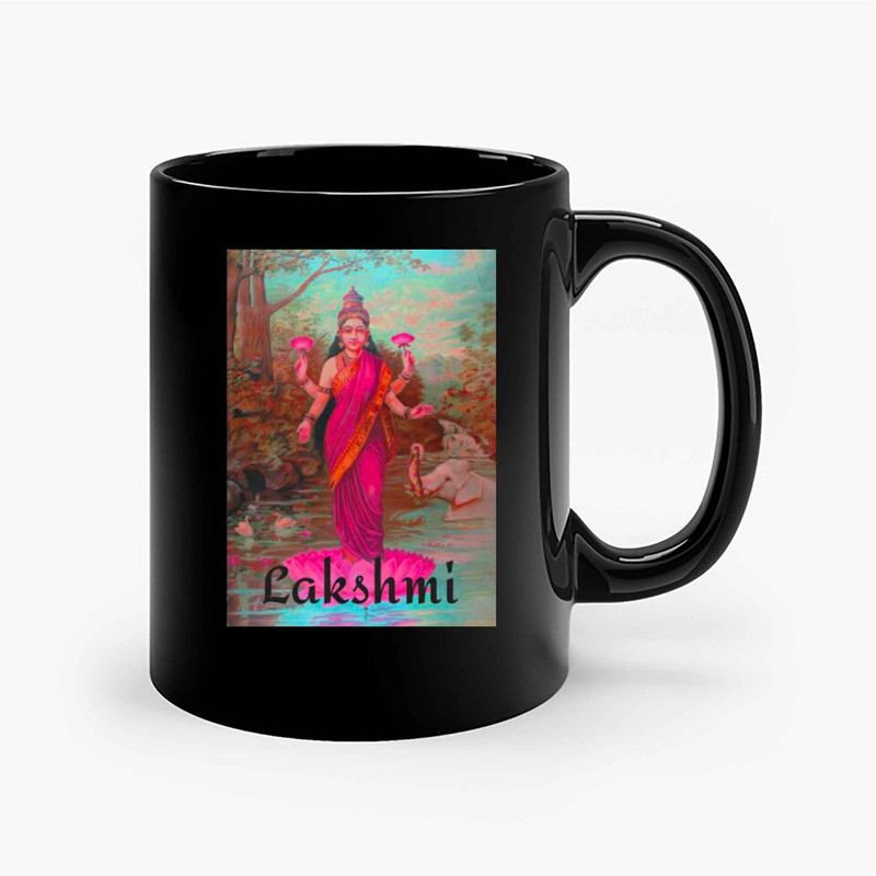 Lakshmi Goddess Of Wealth Blessings Laxmi Ceramic Mugs.jpg