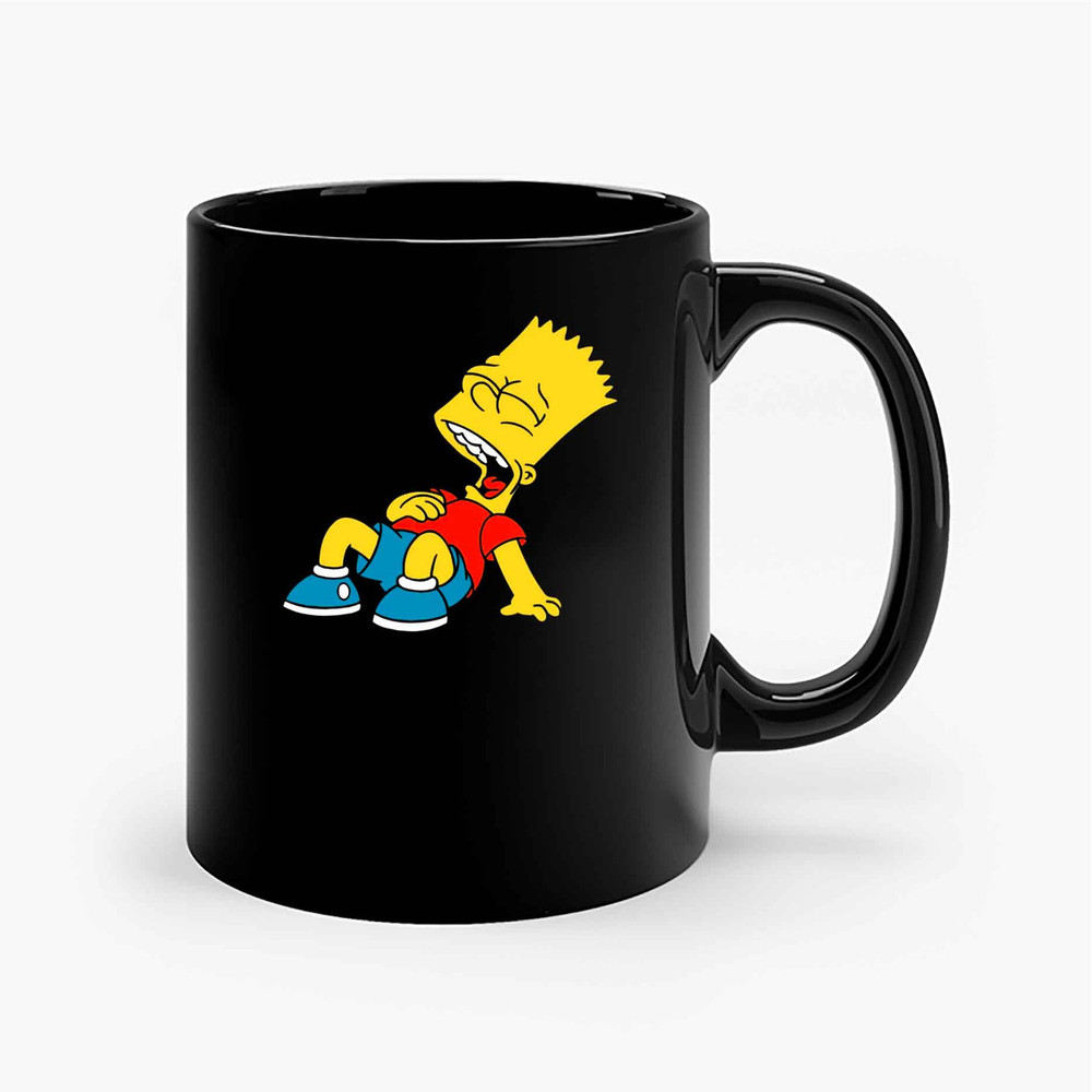 Laughing Out Loud And Happy Bart Simpson Ceramic Mugs.jpg
