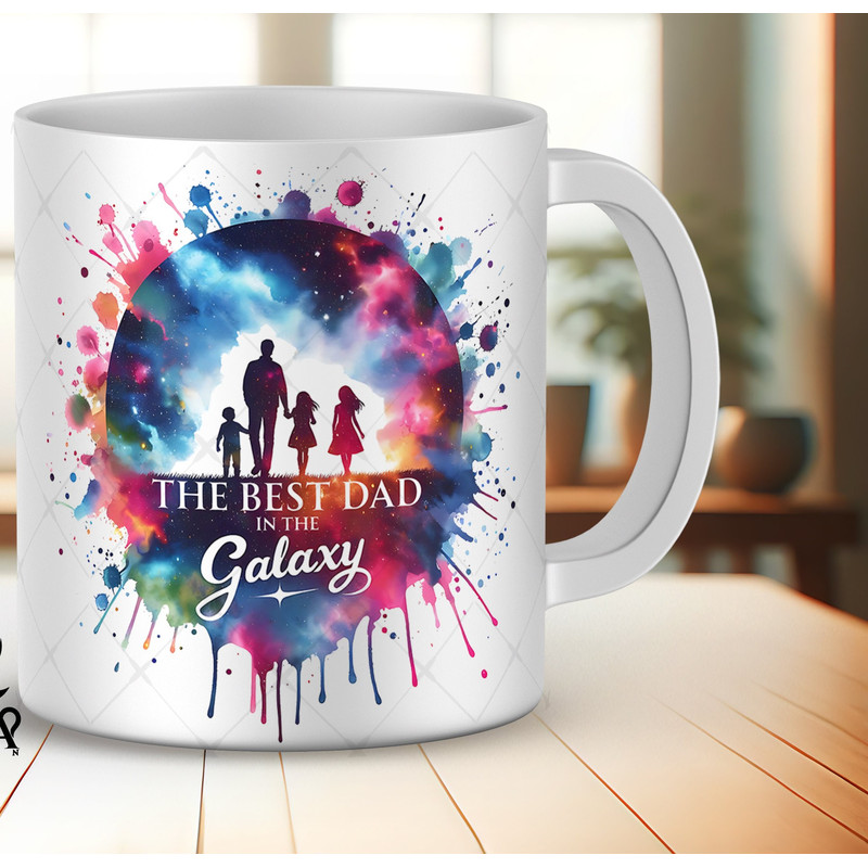 Best Dad in The Galaxy Mug Wrap Designs Best Dad Mug Png Sublimation Designs Father Day Mug Png Sublimation 11oz 15oz Coffee Mug Wrap Png.jpg
