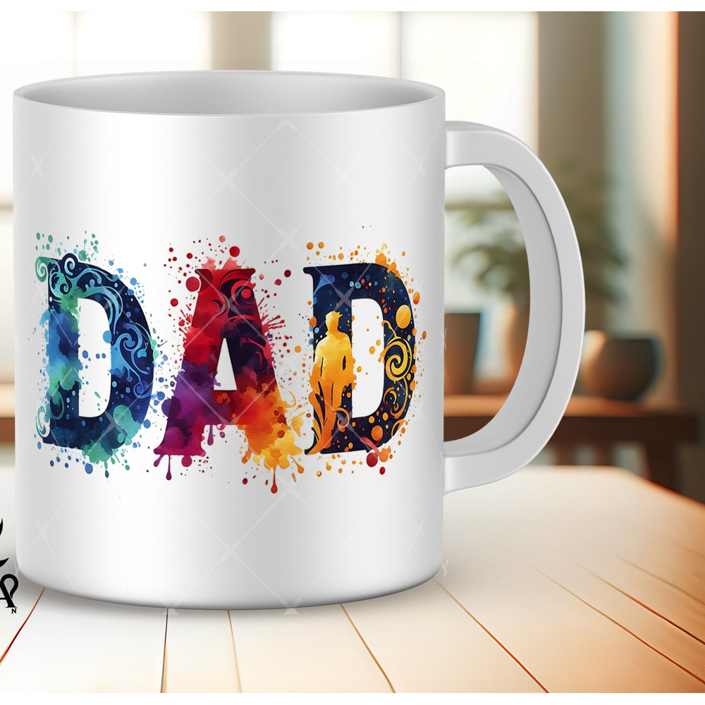 Dad Sublimation Watercolor Mug Wrap Designs Popular Fathers Day Dad Mug Png Sublimation Designs 11oz 15oz Coffee Mug Png Dad Mug Wrap.jpg