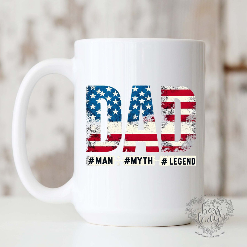 Dad USA Flag Mug- Heartfelt Father's Day Token, Gifts for Him, Dad Gifts, Coffee Mug, 4th of July.jpg
