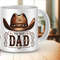 Retro Cowboy Hat Png Best Dad Mug Wrap Designs Retro Father Day Mug Sublimation Father Day Mug Wrap Retro Dad Png 11oz 15oz Coffe Mug Png.jpg
