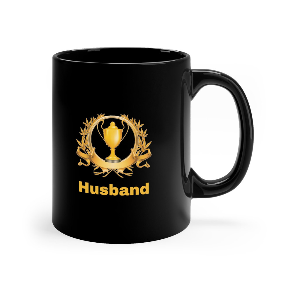 Trophy Husband, Valentine's Gift, Anniversary Present, Novelty Cup, Joke Gift, Birthday Father's Day Gift, Hard to Buy for, 11oz Black Mug.jpg