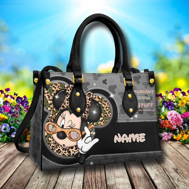 Cute Mouse Leather Bag, Mouse Bag, Cartoon Leather Crossbody Bag, Mouse Movie Leather Handbag, Magic World Leather Shoulder Bag.jpg