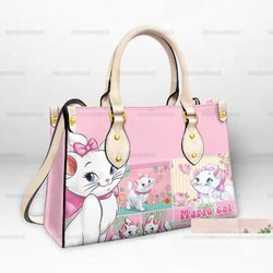 marie cat leather bag, disney marie cat handbag, the aristocats handbag, cute marie cat women handbag, shoulder handbag