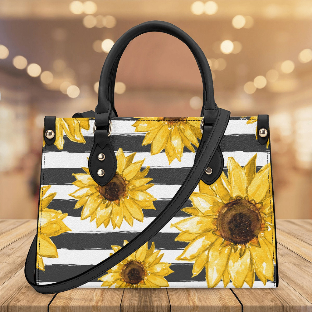 Sunflower Summer-Vibes Versatile Faux Leather Handbag For Her,High-Quality  Underarm Bag For Women,Comfortable Cross-body.jpg