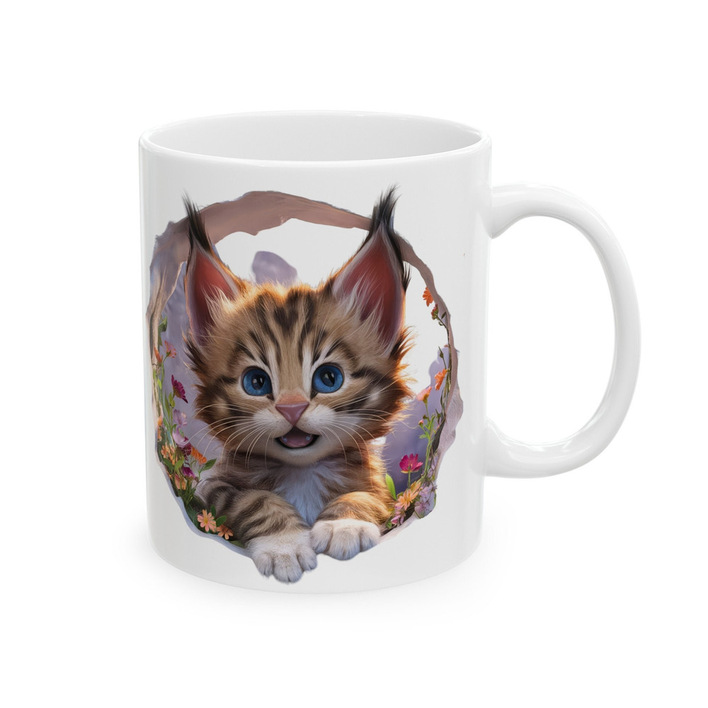3D Cute Kitten Mug, Cute Cat Graphic Mug, 3D Kitten Wall Hole, Adorable Kitten Mug, Cat Through Hole Mug, 3D Kitten Graphic Mug.jpg