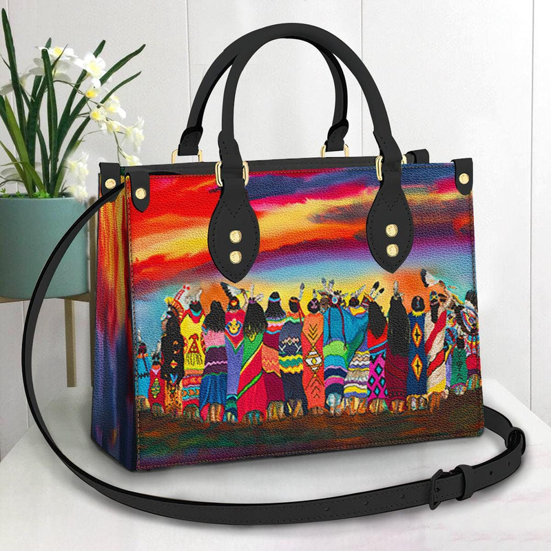 Native American Leather Bag, Crossbody Bag, Woman Shoulder Bag, Gift for girlfriend, Shopping Bag TD_TL140510Y.jpg