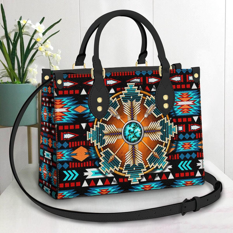 Native American Leather Bag, Crossbody Bag, Woman Shoulder Bag, Gift for girlfriend, Shopping Bag TD_TL160504Y.jpg