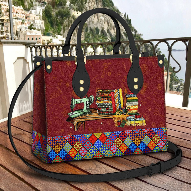 Sewing Leather Bag, Crossbody Bag, Woman Shoulder Bag, Gift for girlfriend, Shopping Bag TD_TL160502Y.jpg