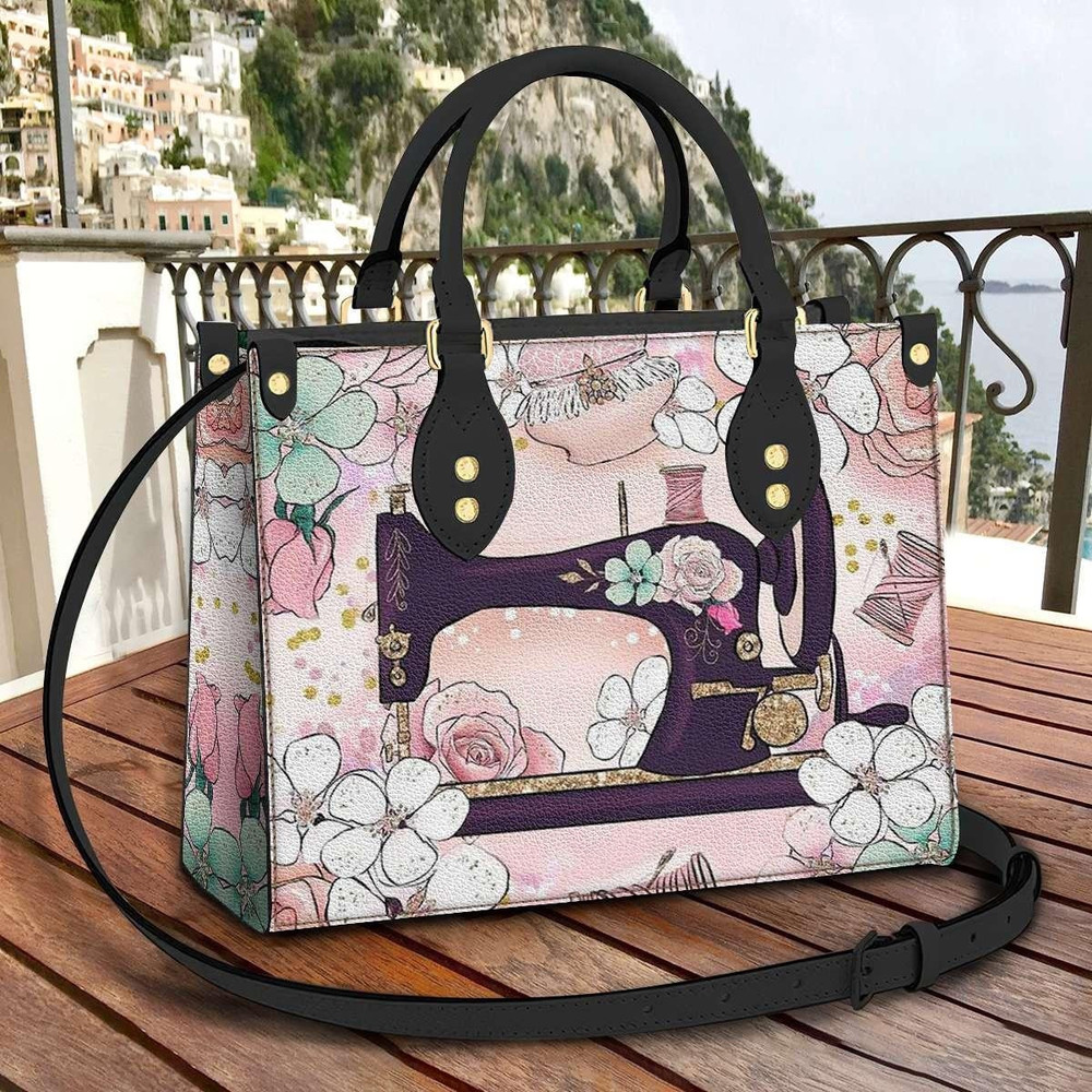 Sewing Time Leather Bag, Crossbody Bag, Woman Shoulder Bag, Gift for girlfriend, Shopping Bag TD_TN120515D.jpg