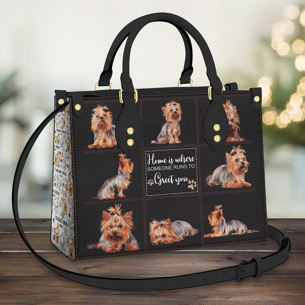 Yorkie Leather Bag, Crossbody Bag, Woman Shoulder Bag, Gift for girlfriend, Shopping Bag TD_TL070107A.jpg