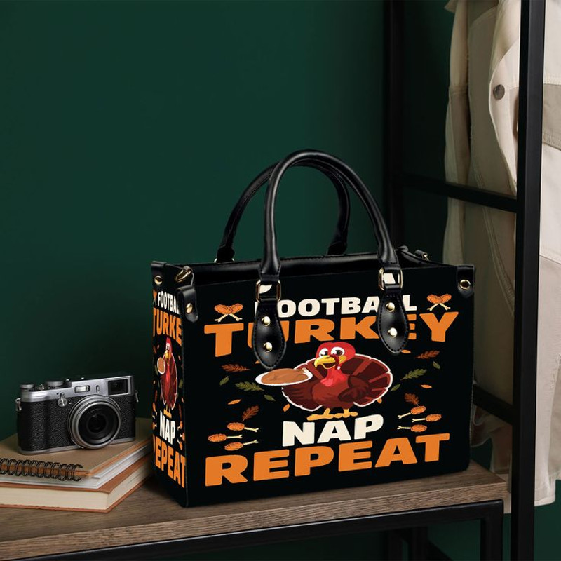 Football Turkey Nap Repeat Small Handbag.jpg