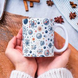 atoms mug, atom lover mug, atom coffee mug, teacher appreciation gift, science teacher mug, science coffee mug