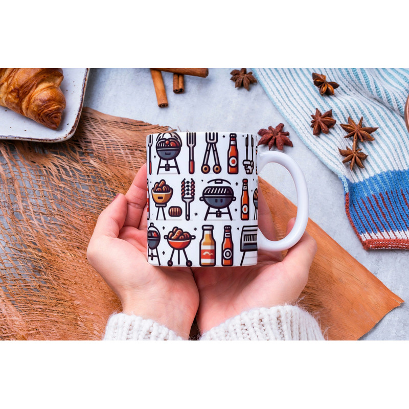 Personalized Barbeque Mug, Barbeque Lover Mug, Barbeque Coffee Mug, BBQ Gift, Gift for Him, Fathers Day Gift, Grill Master Mug, BBQ Mug.jpg