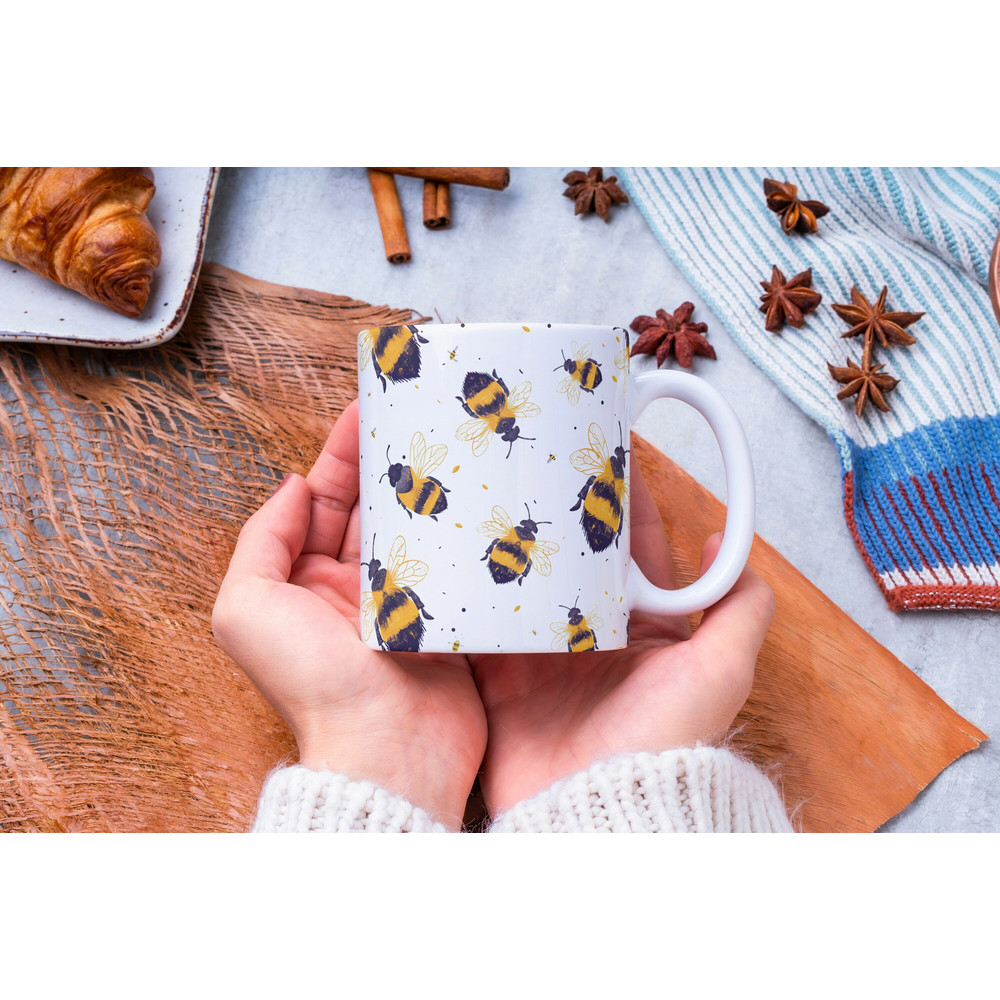 Personalized Bee Mug, Bee Lover Gift, Bumble Bee Mug, Bee Coffee Mug, Beekeeper Gift, Honey Bee Cup, Christmas Gift, Save the Bees.jpg