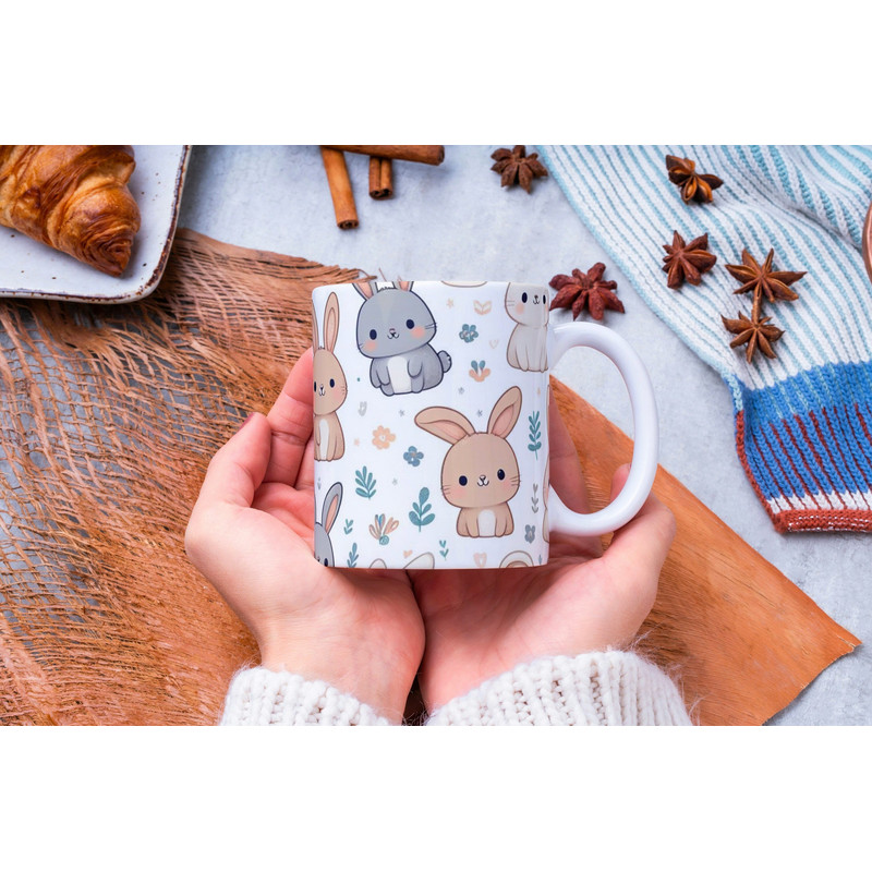 Personalized Bunny Mug, Bunny Lover Mug, Bunny Coffee Mug, Rabbit Lover Gift, Cute Bunny Mug, Rabbit Lover Mug, Gift for Her, Birthday Gift.jpg