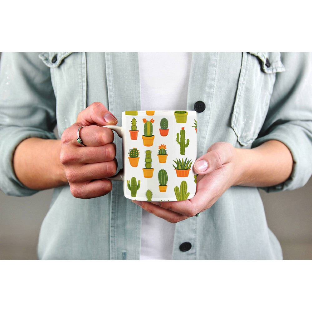 Personalized Cactus Mug, Cactus Lover Gift, Cute Cactus Mug, Gift for Her, Botanical Mug, Plant Lover Gift, Gardening Coffee Cup, Cacti Mug.jpg