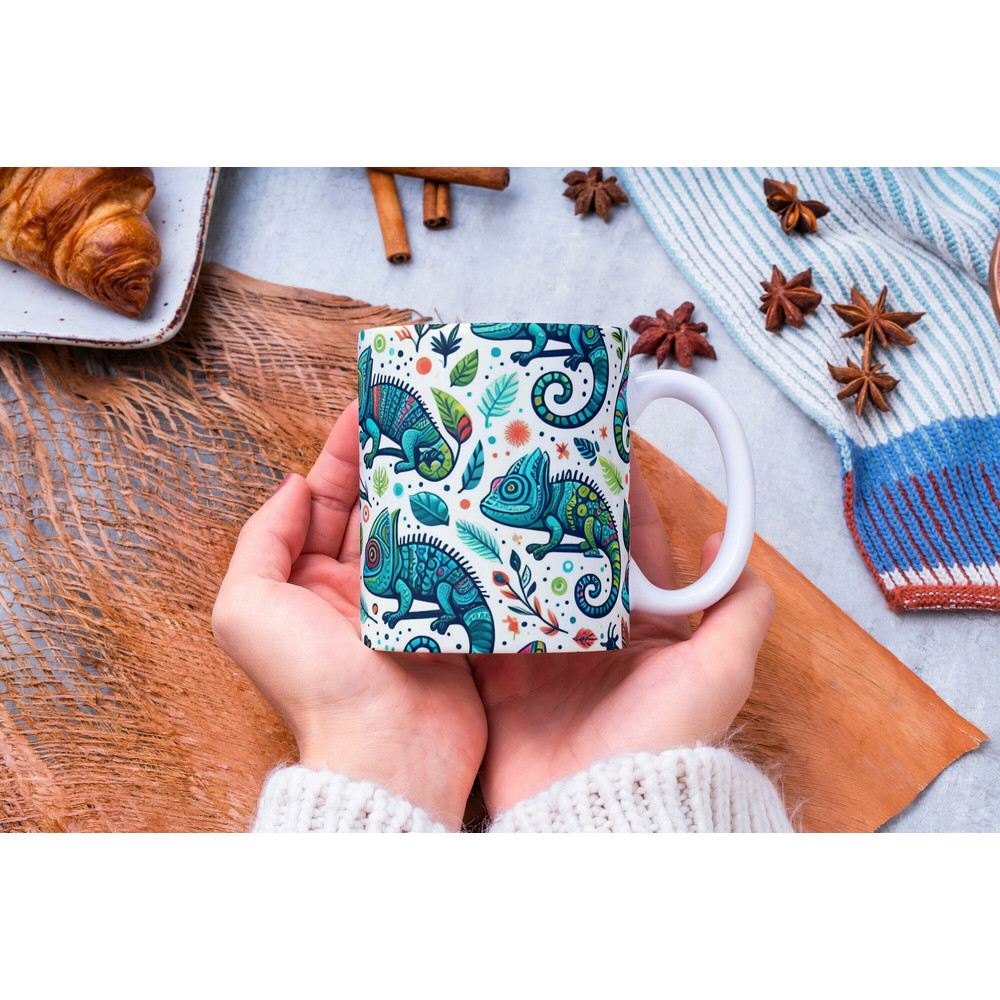 Personalized Chameleon Mug, Chameleon Lover Mug, Chameleon Coffee Mug, Cute Chameleon Mug, Lizard Mug, Reptile Mug, Gift for Her, Chameleon.jpg