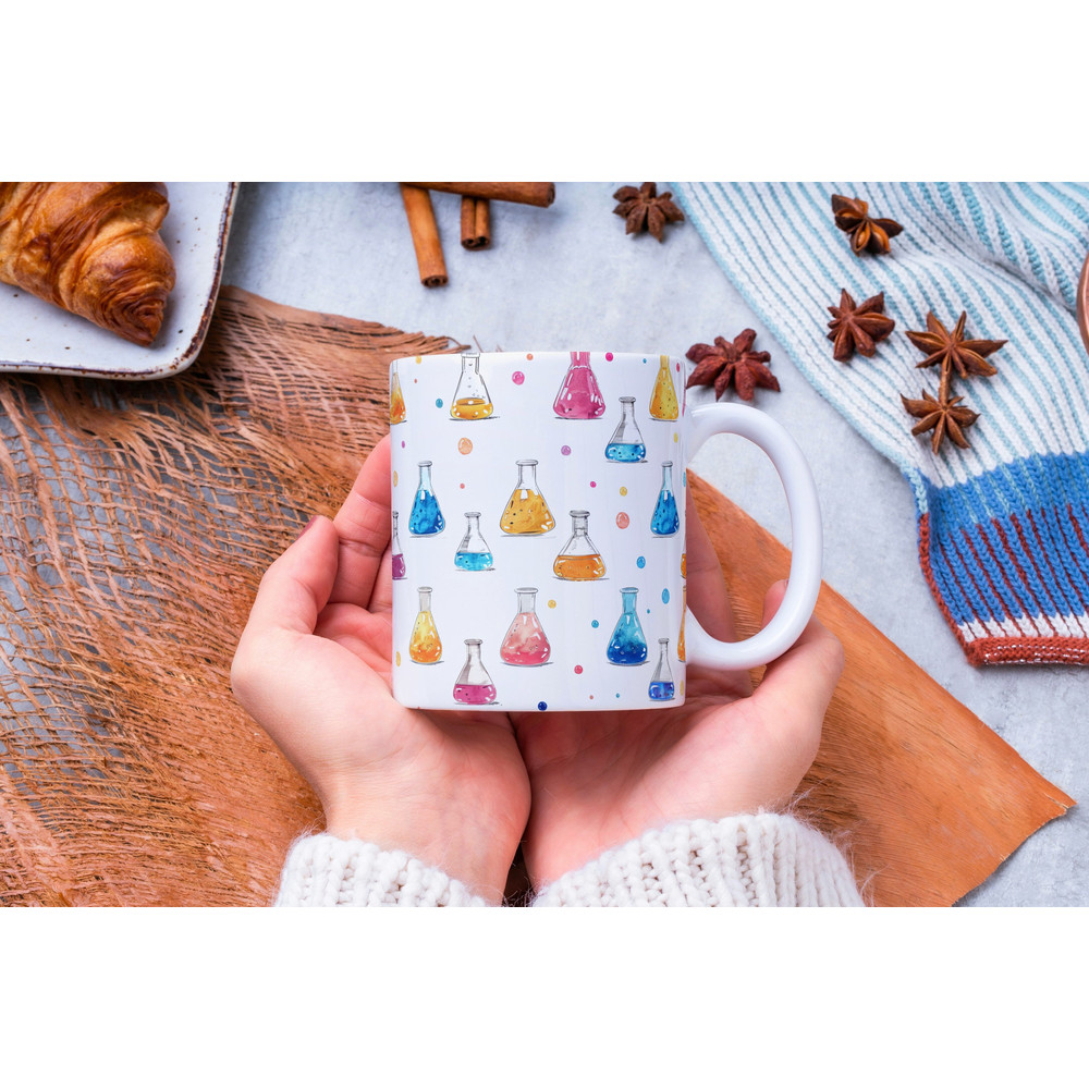 Personalized Conical Flask Mug, Science Teacher Gift, Chemistry Lover Gift, Gift for Her, Gift for Him, Science Lover Gift, Gift for Teacher.jpg