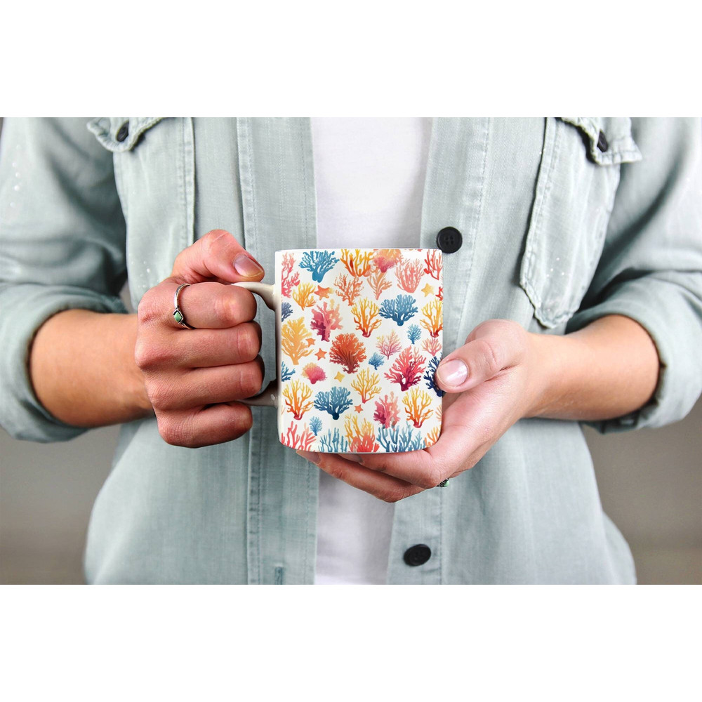 Personalized Coral Reef Mug, Coral Lover Mug, Aquarium Mug, Sea Life, Ocean Lover Gift, Beach Lover Gift, Gift for Her, Custom Coffee Cup.jpg