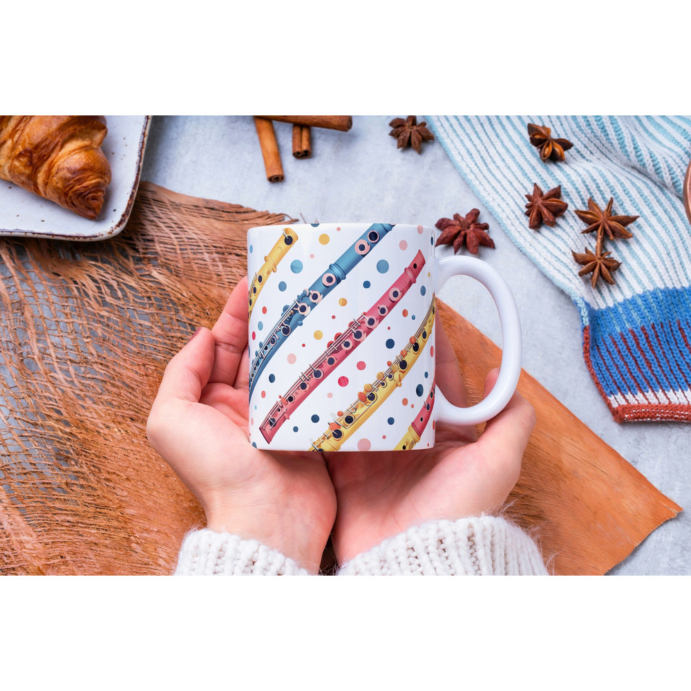 Personalized Flute Mug, Flute Lover Mug, Flute Coffee Mug, Cute Flute Mug, Musician Mug, Flute Player Gift, Music Teacher Gift, Music Mug.jpg