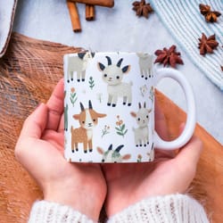 goat mug, goat lover mug, goat coffee mug, cute goat mug, goat mom gift, farm animal lover mug, birthday gift, christmas