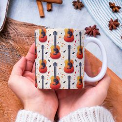 guitar mug, guitar lover mug, guitar coffee mug, musician mug, guitar player gift, music teacher gift, guitarist gift