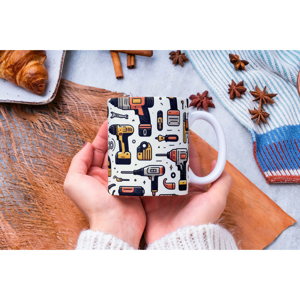 Personalized Power Tool Mug, Power Tool Lover Gift, Power Tool Coffee Mug, Fathers Day Gift, Electrician Gift, Gift for Dad, Power Tools.jpg