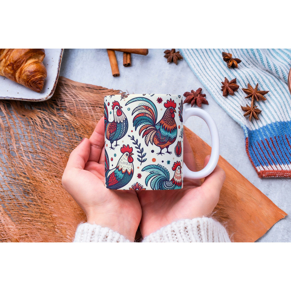 Personalized Rooster Mug, Rooster Lover Mug, Rooster Coffee Mug, Chicken Farmer Gift, Cute Rooster Mug, Farm Animal Mug, Chicken Lover Mug.jpg