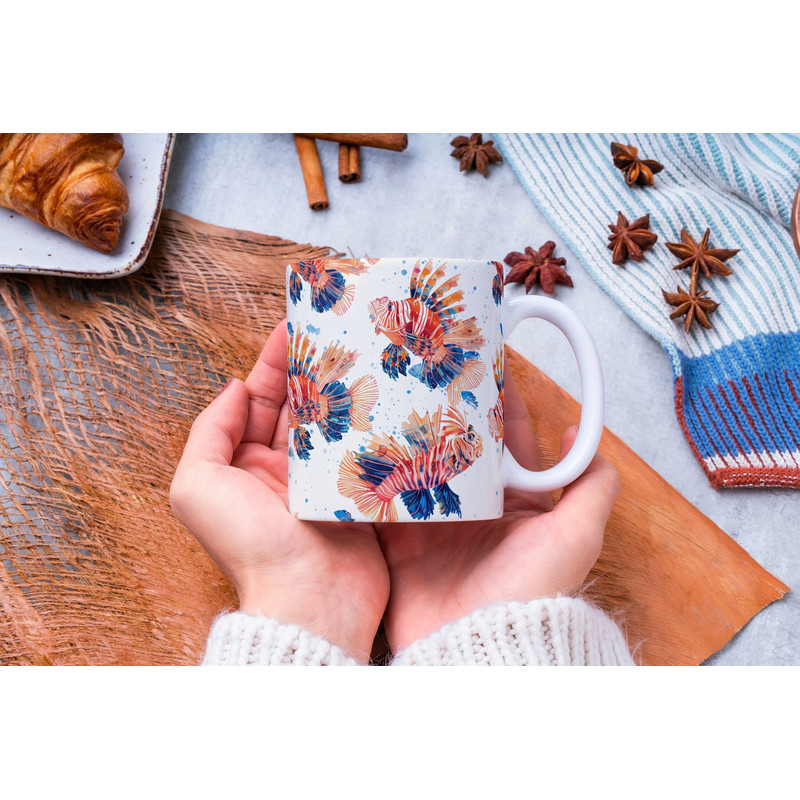 Personalized Sealion Fish Mug, Fish Lover Gift, Fishing Coffee Mug, Fisherman Gift, Fathers Day Gift, Gift for Dad, Fishing Gift.jpg