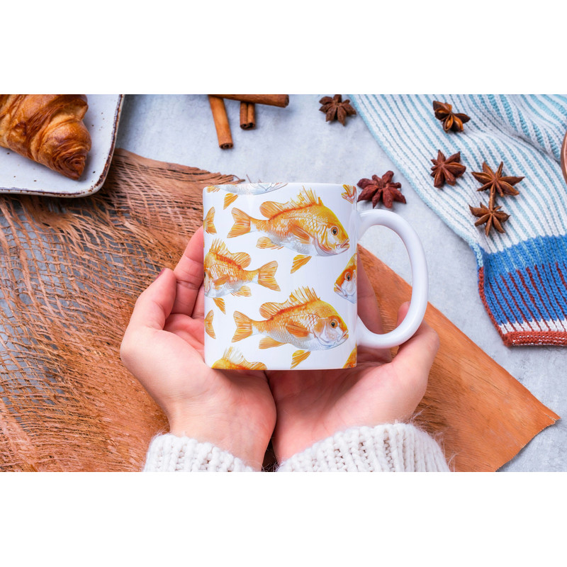 Personalized Snapper Fish Mug, Fish Lover Gift, Fishing Coffee Mug, Fisherman Gift, Fathers Day Gift, Gift for Dad, Fishing Gift, Dad Gift.jpg