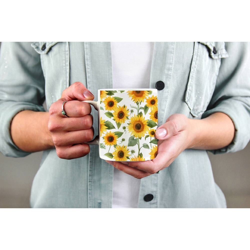 Personalized Sunflower Mug, Sunflower Lover Gift, Mothers Day Gift, Gift for Her, Gift for Mom, Floral Mug, Gardening Mug, Flower Mug.jpg