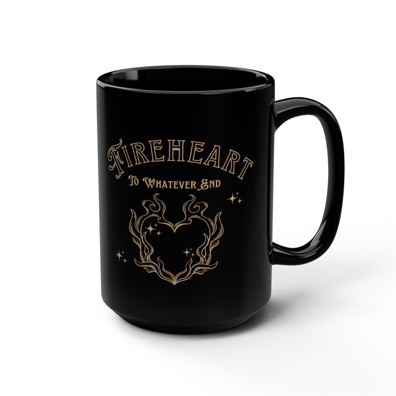 ACOTAR Mug, Throne Of Glass Merch, Fireheart To Whatever End Terassen Mug, SJM Merch, Bookish Gift For Her, ACOTAR Merch, Bookish Gift.jpg