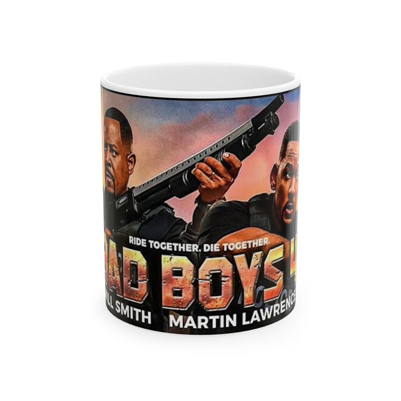 Bad Boys Ride or Die Movie Theme Mug Gifts - 2024 Will Smith Movie with Martin Lawrence - Bad Boys 4 - Photo Graphic Themed Mug Design Gifts.jpg
